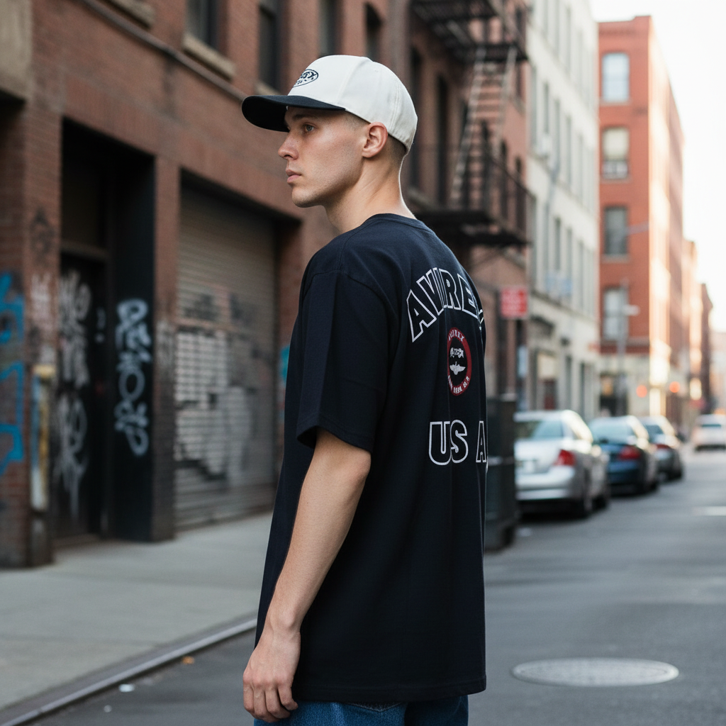 Avirex Varsity 2.0 T-Shirt side view